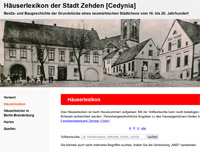 Häuserlexikon der Stadt Zehden (Cedynia)